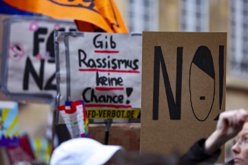 GERMANY ANTI AfD DEMO IN MUENSTER