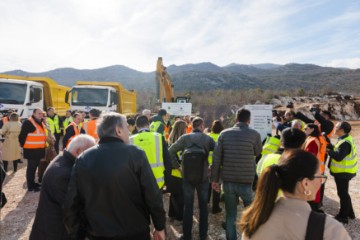 Svečano uvođenje izvođača u posao na tunelu Kozjak