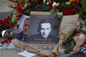 ITALY NAVALNY TRIBUTE