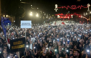 ALBANIA GOVERNMENT PROTEST