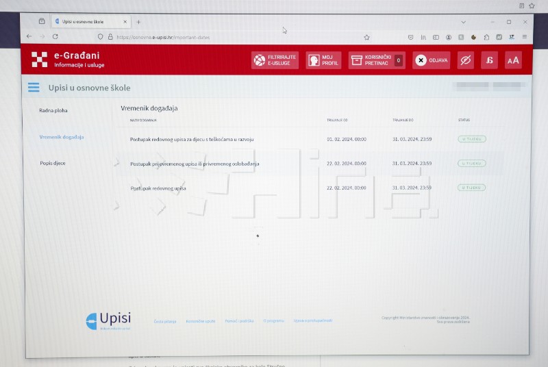 Počeli upisi u prvi razred, prvi put online, osim u Zagrebu