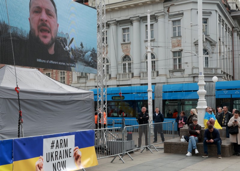 Održan skup podrške Ukrajini povodom druge godišnjice od početka rata