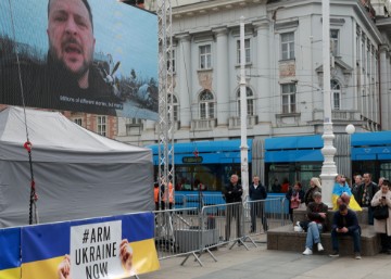 Održan skup podrške Ukrajini povodom druge godišnjice od početka rata