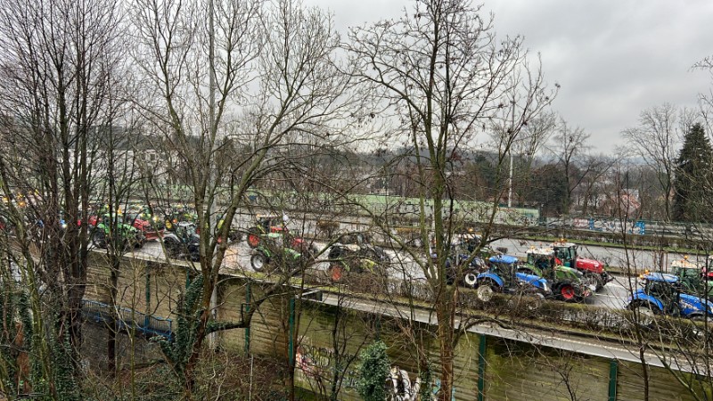 Kolone traktora u Bruxellesu