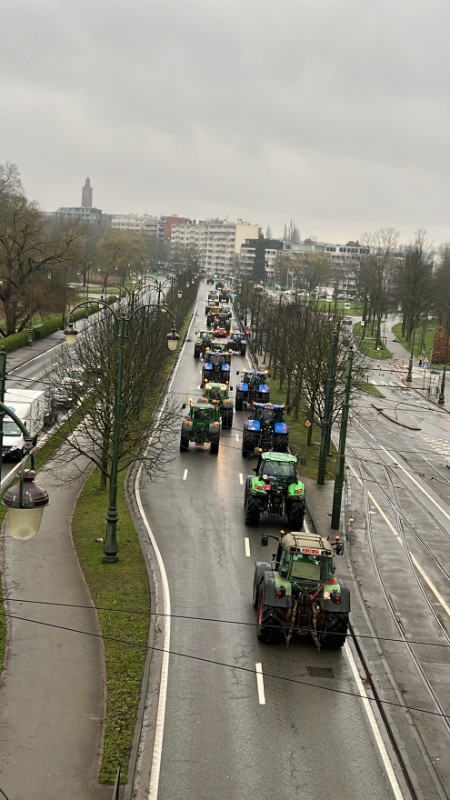 Kolone traktora u Bruxellesu