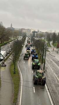 Kolone traktora u Bruxellesu