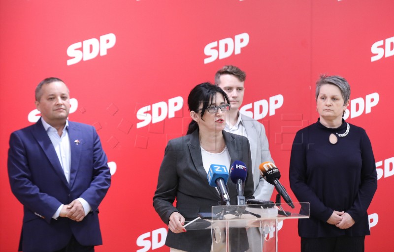 Konferencija za medije zagrebačkog SDP-a