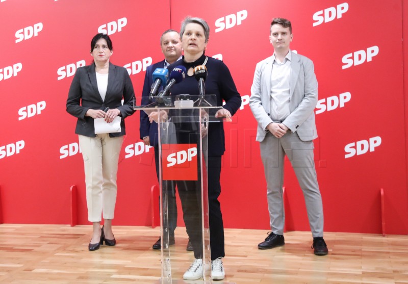 Konferencija za medije zagrebačkog SDP-a