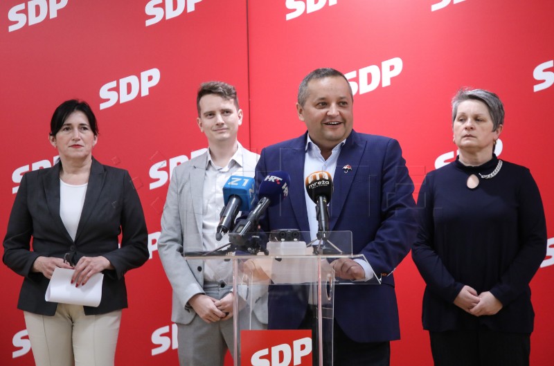 Konferencija za medije zagrebačkog SDP-a