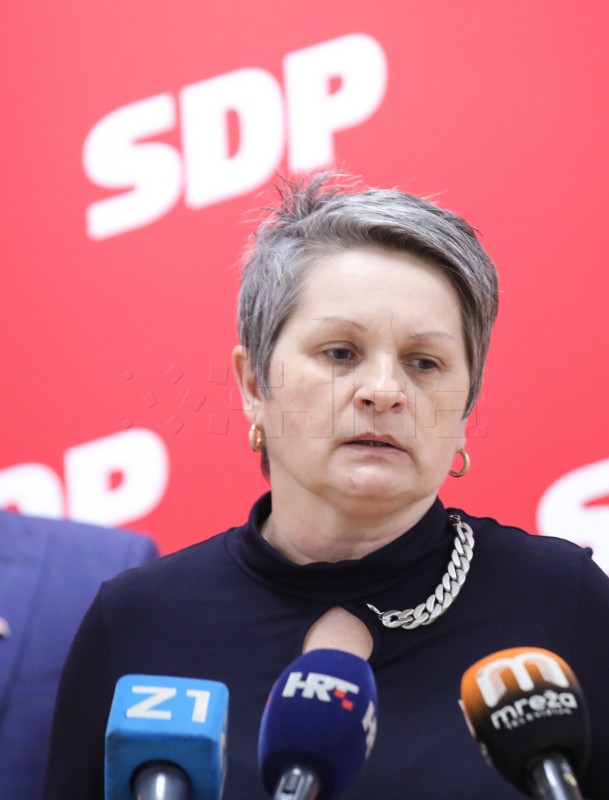 Konferencija za medije zagrebačkog SDP-a