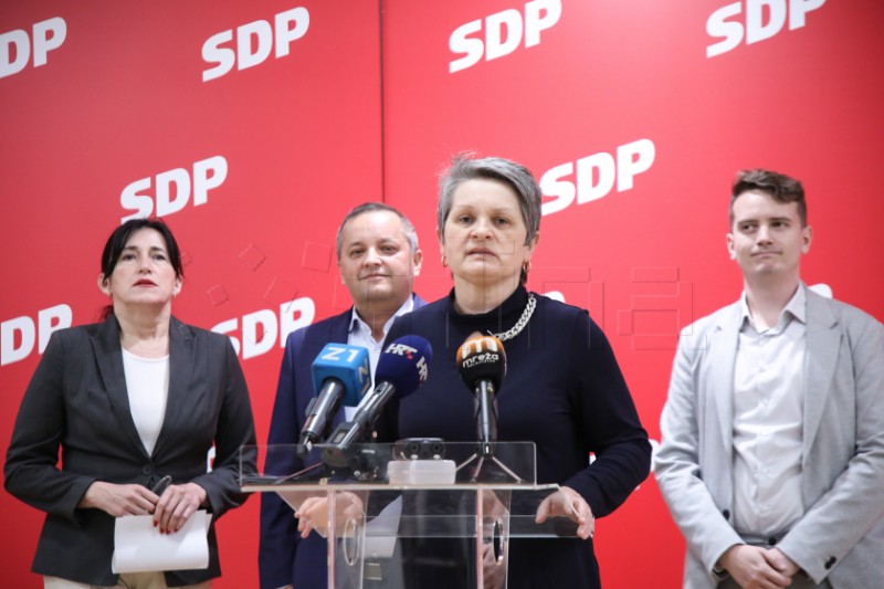 Konferencija za medije zagrebačkog SDP-a