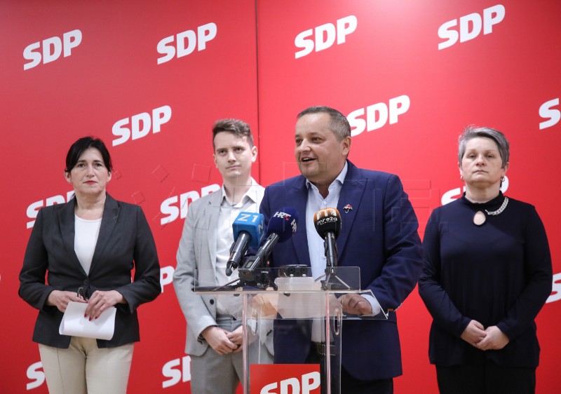 Konferencija za medije zagrebačkog SDP-a