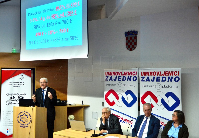 Javna tribina i tiskovna konferencija "Umirovljenici zajedno"