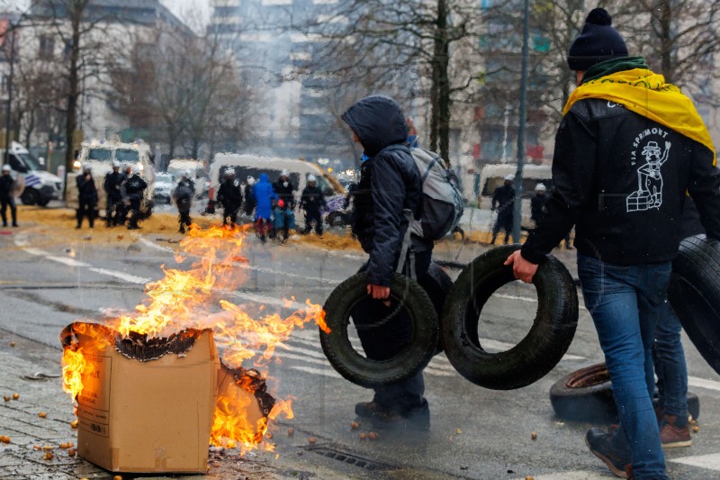 BELGIUM EU FARMERS DEMONSTRATION