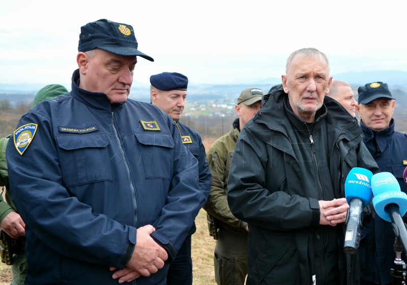 Ministar Božinović na nadzornim točkama u Basari i Kordunskom Ljeskovcu