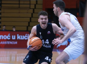 Utakmica 21. kola prvenstva Hrvatske za košarkaše Cibona - Dubrava