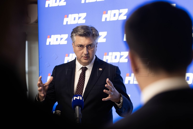 Sjednica šireg predsjedništva HDZ-a - izjava Plenković