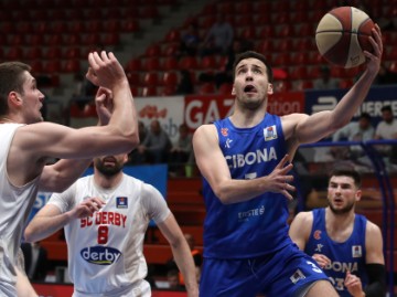 Utakmica 21. kola regionalne košarkaške ABA lige Cibona - SC Derby