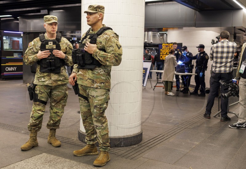 USA NEW YORK SUBWAY SECURITY 