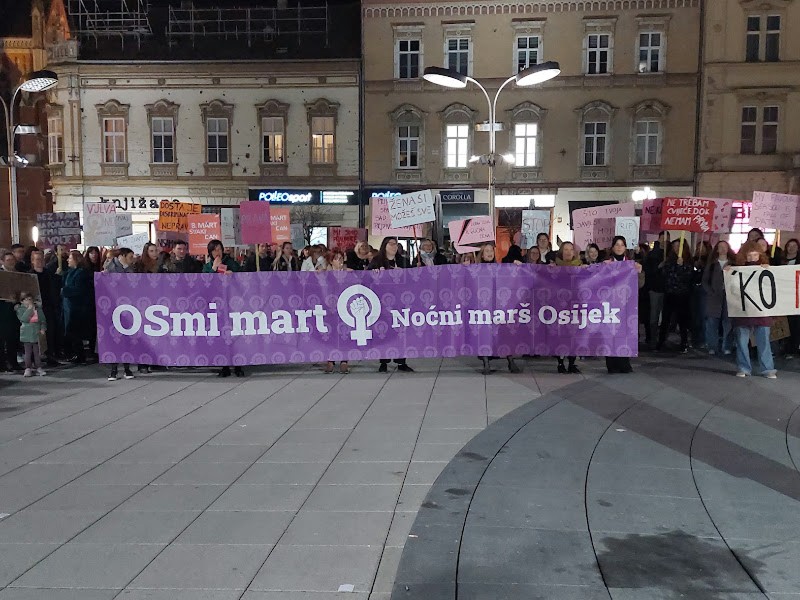 Noćni marš u Osijeku pod geslom "Žena s glasom"