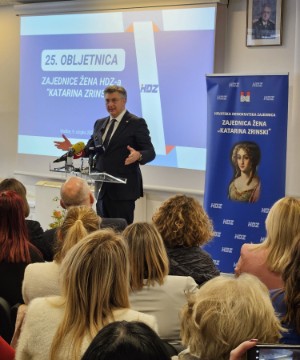 Plenković na obilježavanju 25. obljetnice osnutka Zajednice žena HDZ-a 