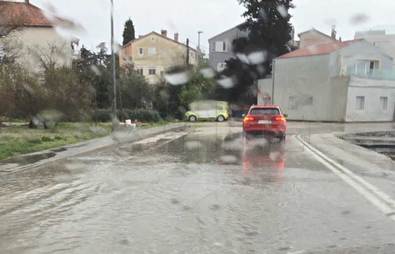 Zadar - Kiša prouzročila poplave 