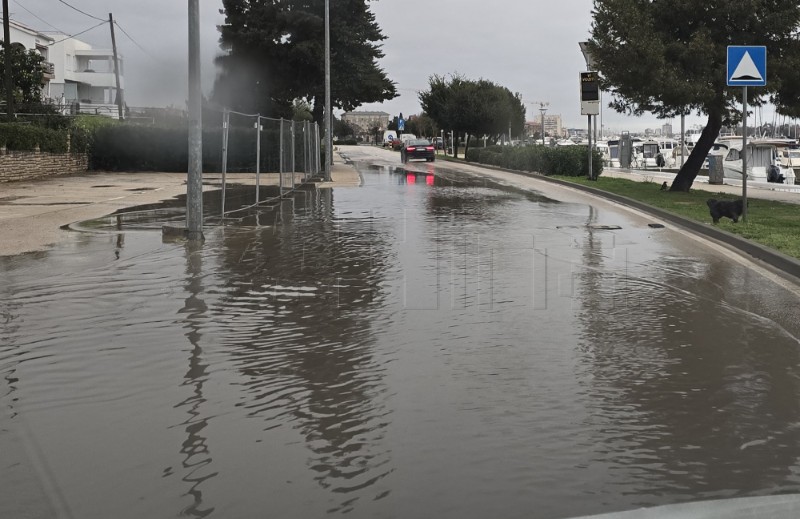 Zadar - Kiša prouzročila poplave 