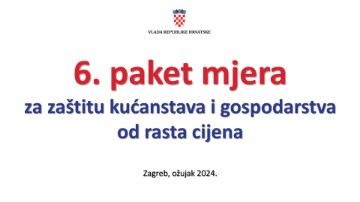 Vlada donijela 6. antiinflacijski paket vrijedan 503 milijuna eura - kraća