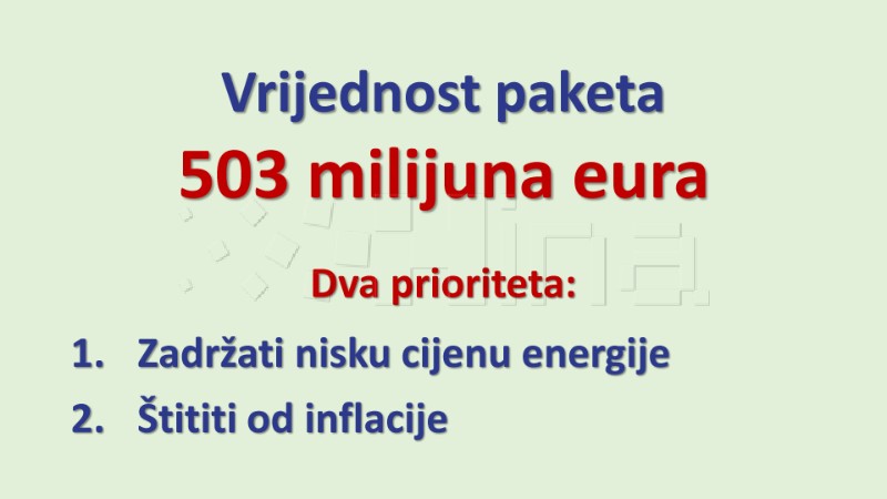 Vlada donijela 6. antiinflacijski paket vrijedan 503 milijuna eura - kraća