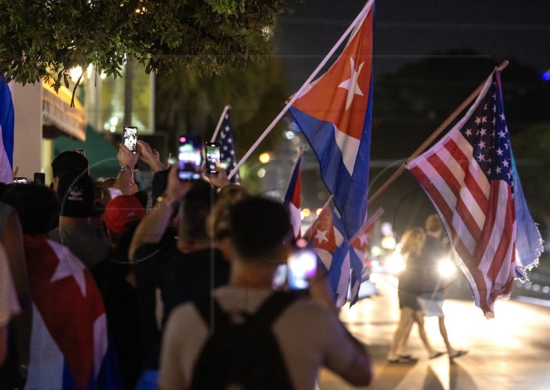 USA CUBA PROTEST