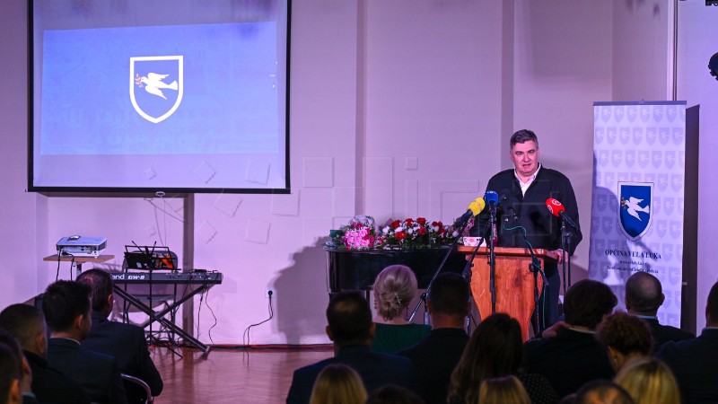 Predsjednik Milanović na obilježavanju Dana Općine Vela Luke