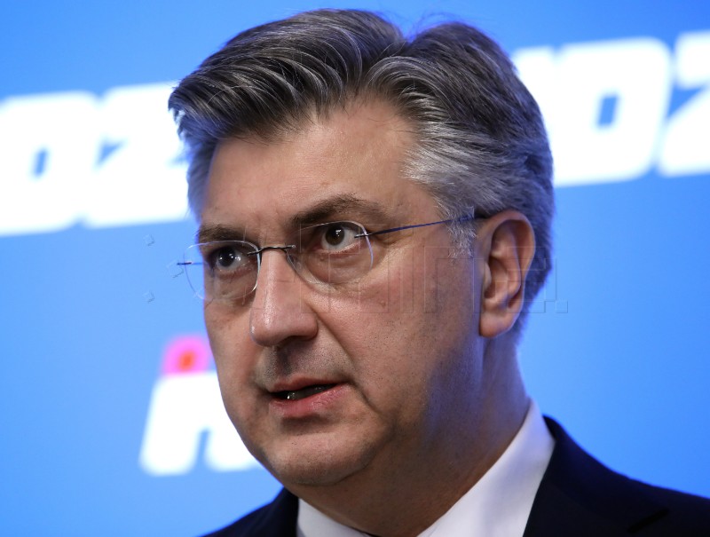 Andrej Plenković nakon sjednice Predsjedništva HDZ-a