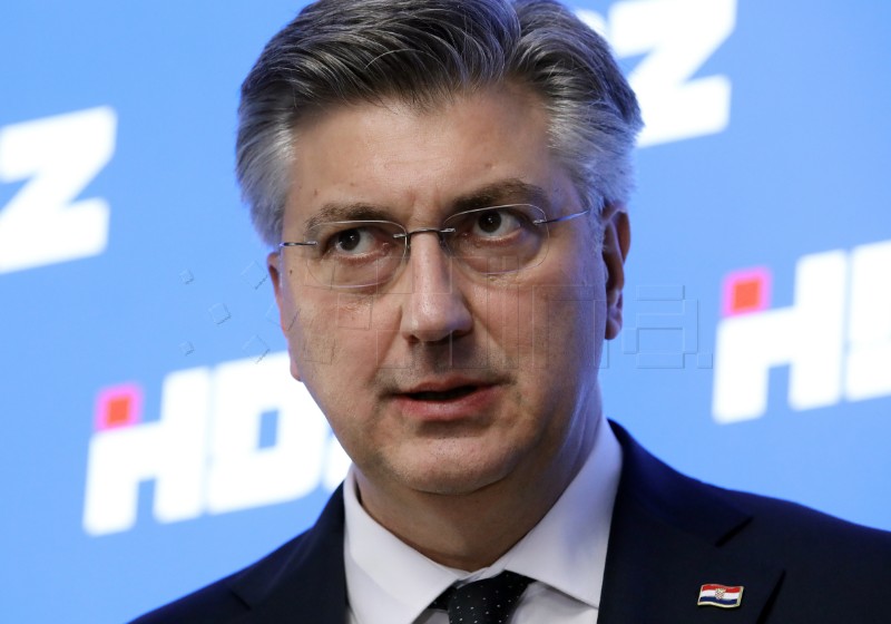 Andrej Plenković nakon sjednice Predsjedništva HDZ-a