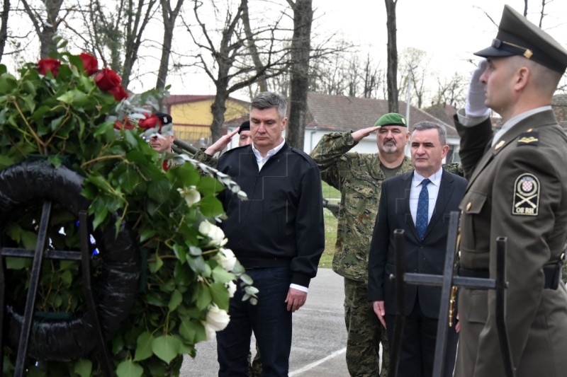 Milanović na obilježavanju 17. obljetnice Gardijske oklopno-mehanizirane brigade