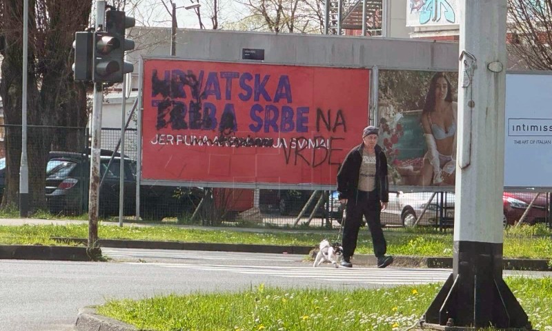 Uništen SDSS-ov predizborni plakat u Zagrebu