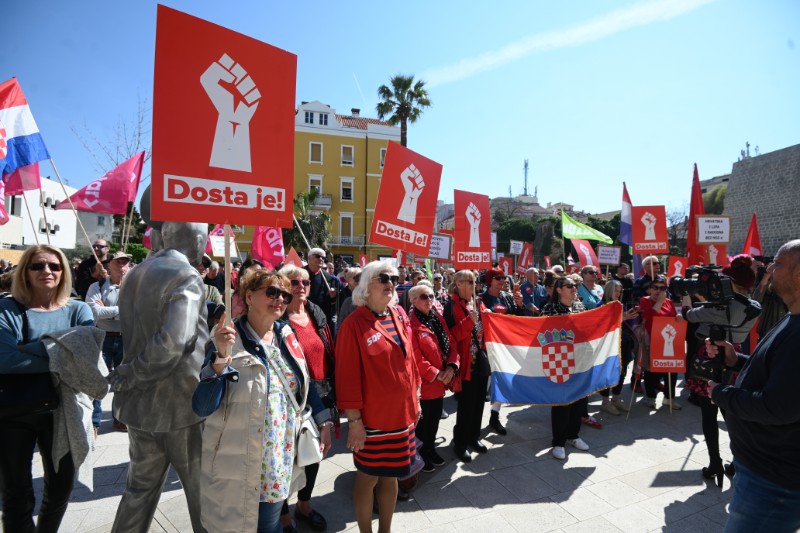 Split: Prosvjedni skup "Dosta je!"