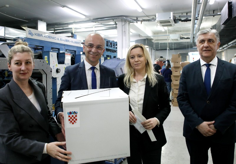 Tisak izbornih listića za parlamentarne izbore 2024.