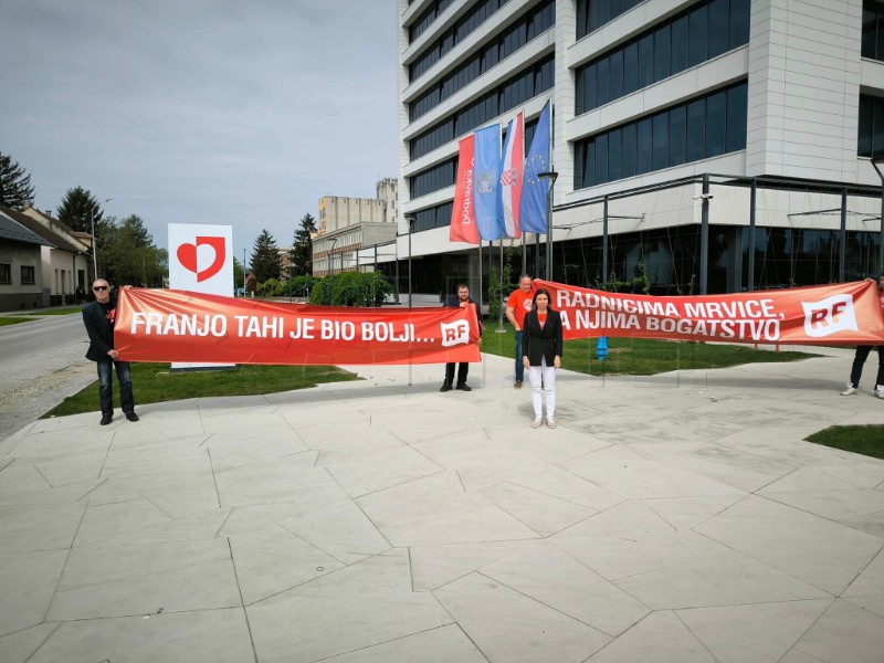 Koprivnica: Radnička fronta dobacivala Plenkoviću da je "gori od Franje Tahija"