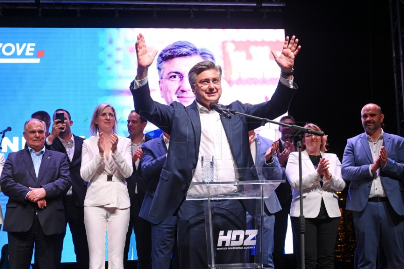 Plenković na predizbornom skupu HDZ-a i partnera u Splitu