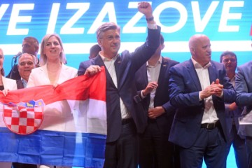 Plenković na predizbornom skupu HDZ-a i partnera u Splitu