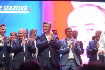 Plenković na predizbornom skupu HDZ-a i partnera u Splitu