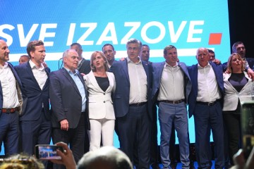 Plenković na predizbornom skupu HDZ-a i partnera u Splitu