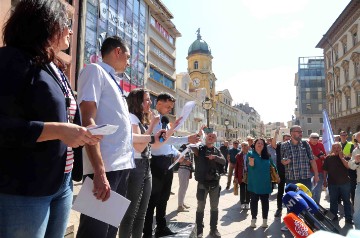 Rijeka: Javni prosvjed radnika riječkog javnog prijevoznika, Autotroleja