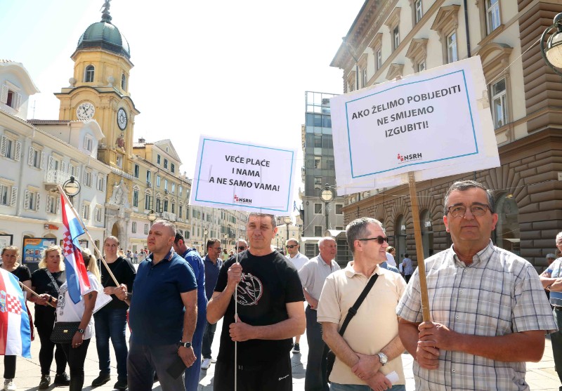 Rijeka: Javni prosvjed radnika riječkog javnog prijevoznika, Autotroleja