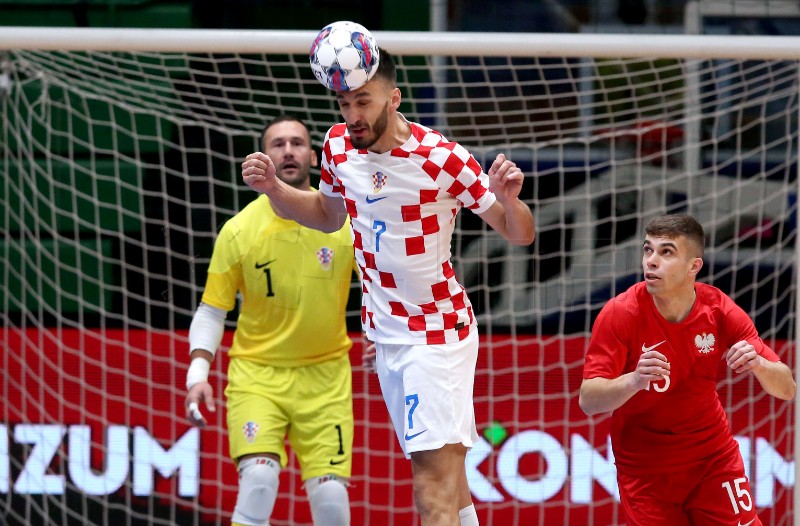 Uzvratna utakmica doigravanja za futsal SP između Hrvatske i Poljske