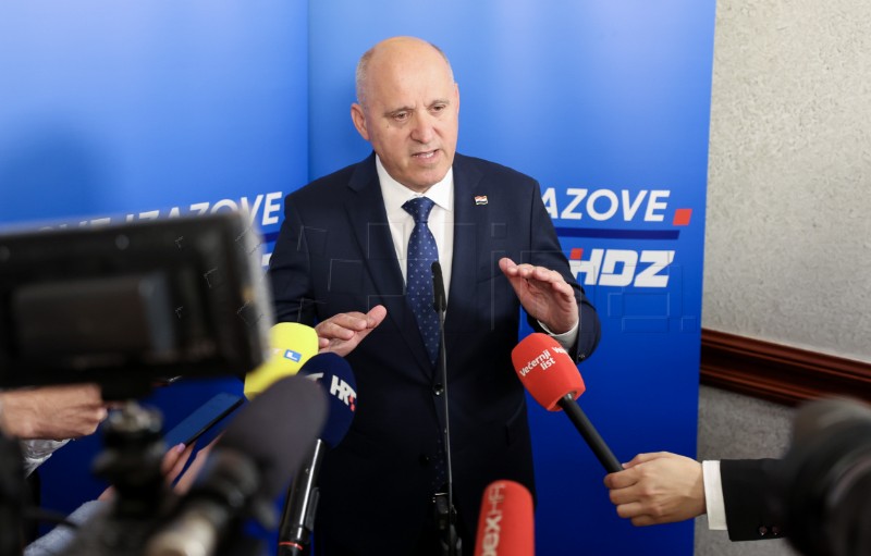 Doček rezultata parlamentarnih izbora u stožeru HDZ-a