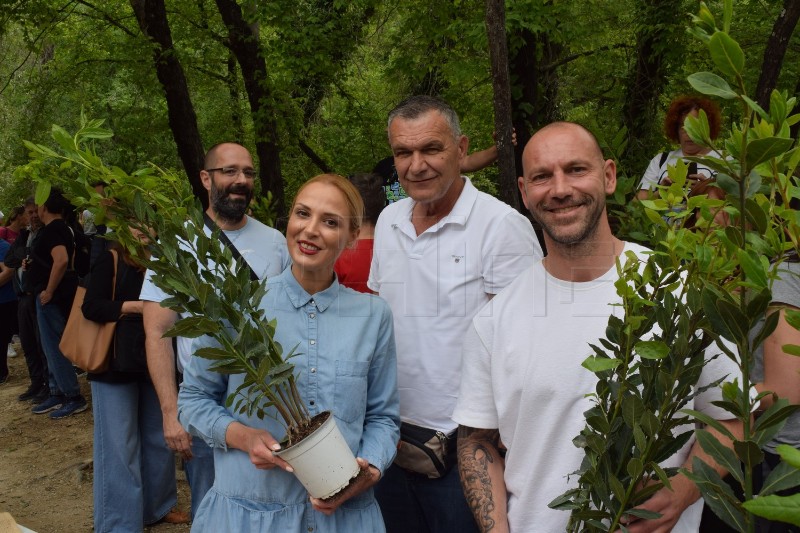 Na Skradinskom buku podijeljeno tisuću sadnica lavande i lovora