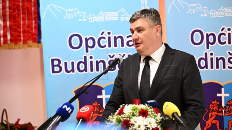 Milanović na svečanoj sjednici Općinskog vijeća općine Budinščina