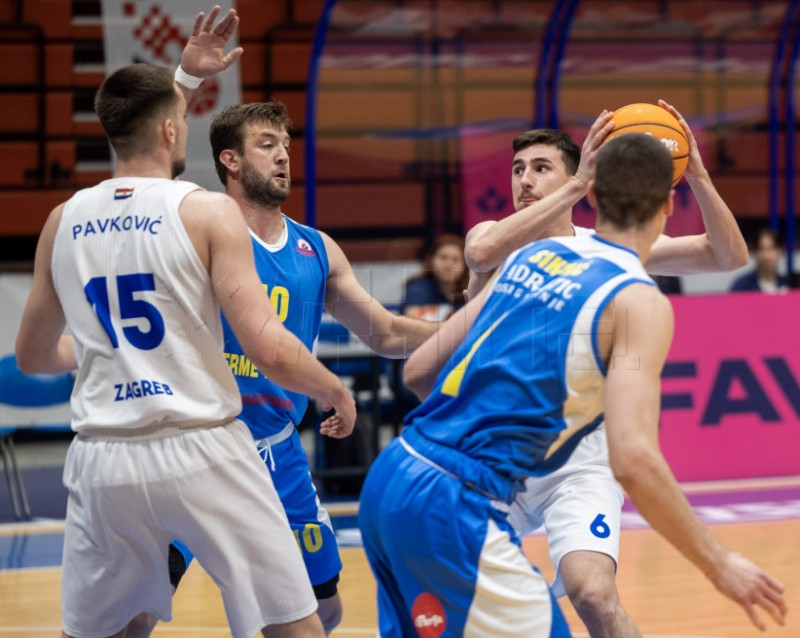 Utakmica playoffa Hrvatske lige košarkaša: Cibona - Zabok