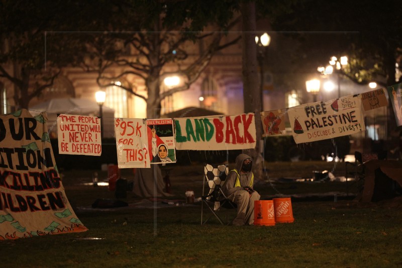 USA PALESTINE COLLEGE PROTEST